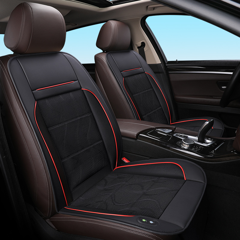 Summer Car Ventilation Cushion Refrigeration Seat Cushion Summer Blowing Breathable Heat Dissipation Cool Pad Truck Back Strap Fan