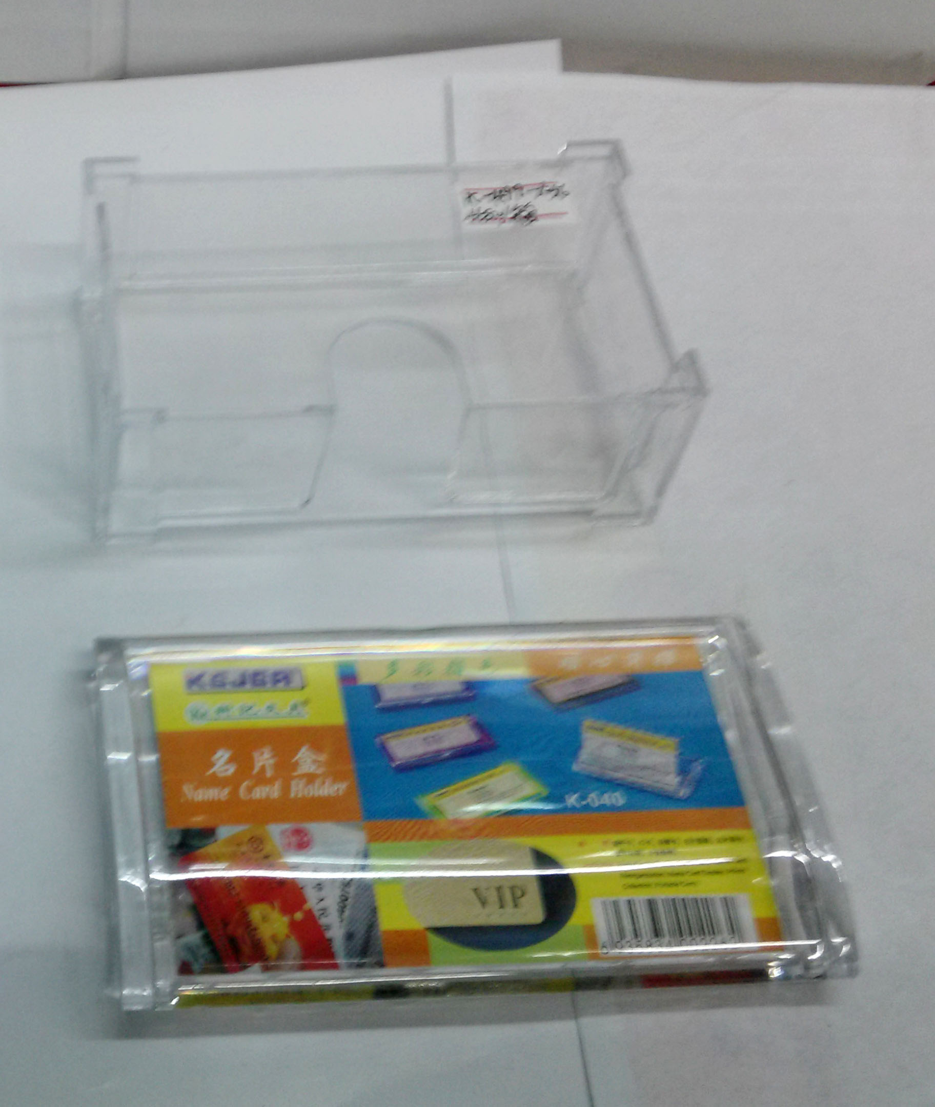 High-grade acrylic desktop business card holder six organic business cards card case card-business card case