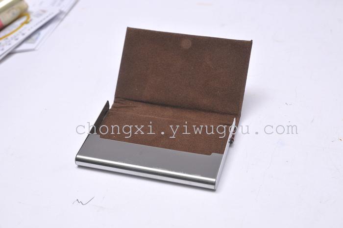"Factory direct" leather card case WK-2901 series metal stainless steel fashion business men and ladies black-red card case "Factory direct" leather card case WK-2901 series metal stainless steel fashion business men and ladies black-red card case