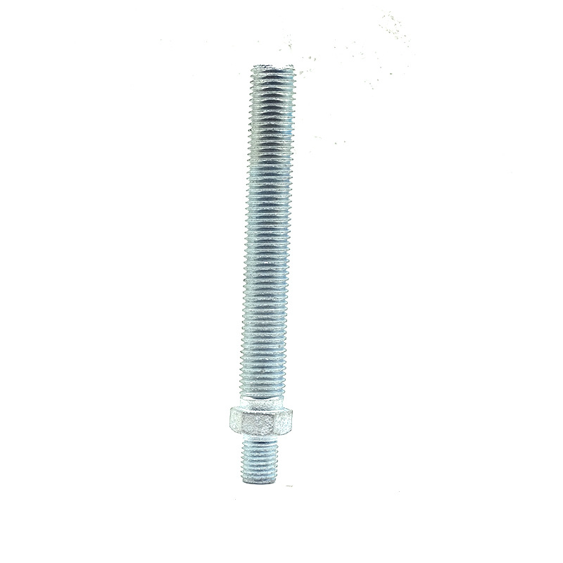 Non-Standard Stud Lengthened Hot Dip Galvanized Middle Nut Carbon Steel Screw High Strength Two-Start Worm Building Accessories