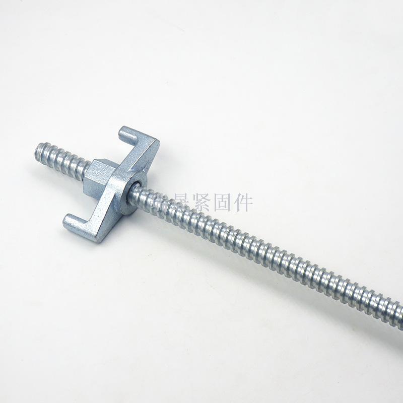 Building fittings trapezoid button screw through wall bolt trapezoid button wall bolt gable nut