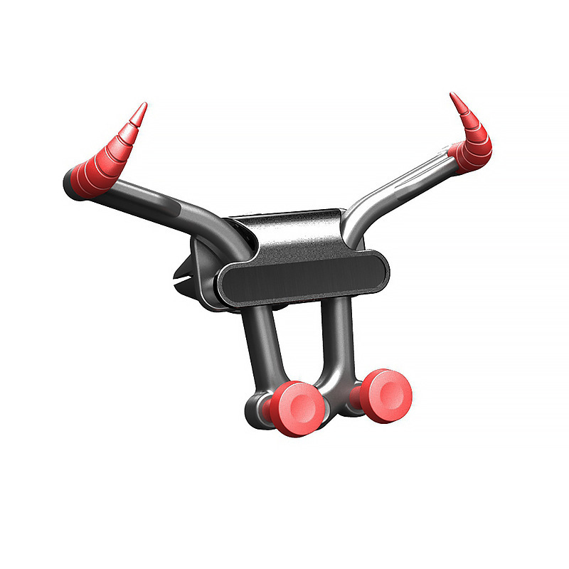 Car-Mounted Mobile Phone Holder Bull Creative Horn Ox Year Air Outlet Bracket Gravity Sensor Bracket