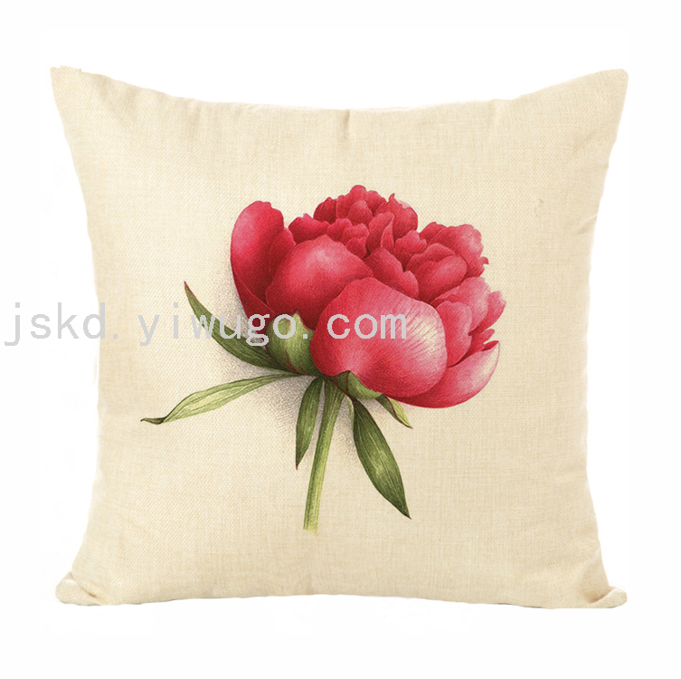 Plant Flower Digital Printed Pillowcase Sofa Living Room Pillows Office Chair Backrest Back Seat Cushion Plant Flower Digital Printed Pillowcase Sofa Living Room Pillows Office Chair Backrest Back Seat Cushion