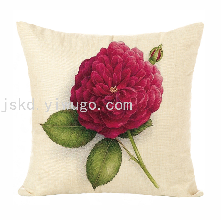 Plant Flower Digital Printed Pillowcase Sofa Living Room Pillows Office Chair Backrest Back Seat Cushion Plant Flower Digital Printed Pillowcase Sofa Living Room Pillows Office Chair Backrest Back Seat Cushion