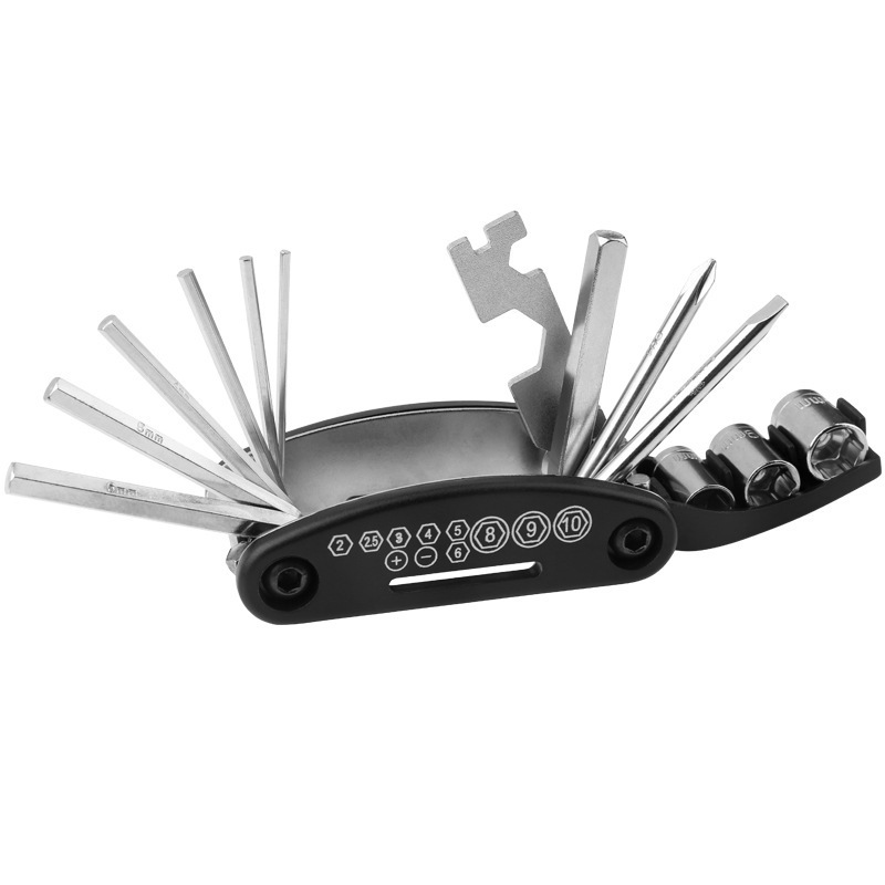 Bicycle Repair Combination Tire Repair Kit Mountain Highway Vehicle Multifunctional Folding Repair Tire Repair Spanner Set