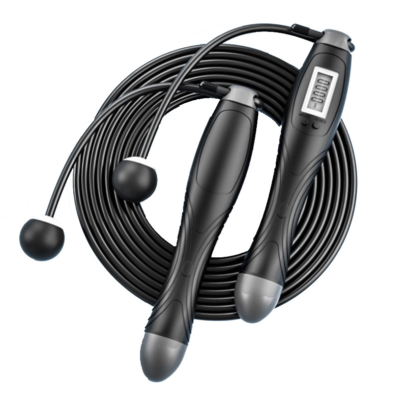 High School Entrance Examination Skipping Rope With Counter Weight-Bearing Steel Wire Fitness Sports Skipping Rope Amazon Cross-Border Racing Fitness Cordless Skipping Rope