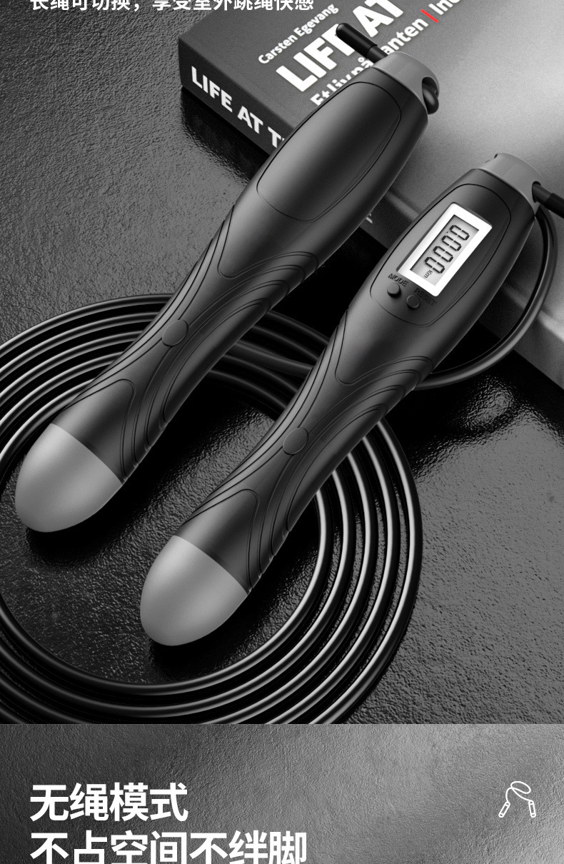 High School Entrance Examination Skipping Rope With Counter Weight-Bearing Steel Wire Fitness Sports Skipping Rope Amazon Cross-Border Racing Fitness Cordless Skipping Rope High School Entrance Examination Skipping Rope With Counter Weight-Bearing Steel Wire Fitness Sports Skipping Rope Amazon Cross-Border Racing Fitness Cordless Skipping Rope