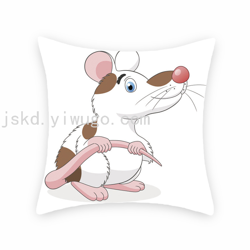 Cartoon Cartoon Mouse Digital Printed Pillowcase Sofa Living Room Pillows Bedroom Bedside Backrest Back Seat Cushion Cartoon Cartoon Mouse Digital Printed Pillowcase Sofa Living Room Pillows Bedroom Bedside Backrest Back Seat Cushion