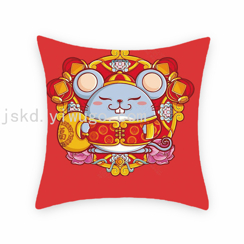 Cartoon Cartoon Mouse Digital Printed Pillowcase Sofa Living Room Pillows Bedroom Bedside Backrest Back Seat Cushion Cartoon Cartoon Mouse Digital Printed Pillowcase Sofa Living Room Pillows Bedroom Bedside Backrest Back Seat Cushion