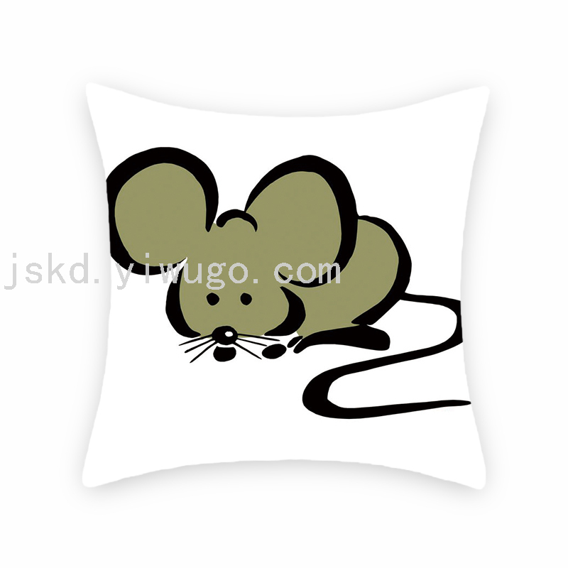 Cartoon Cartoon Mouse Digital Printed Pillowcase Sofa Living Room Pillows Bedroom Bedside Backrest Back Seat Cushion Cartoon Cartoon Mouse Digital Printed Pillowcase Sofa Living Room Pillows Bedroom Bedside Backrest Back Seat Cushion