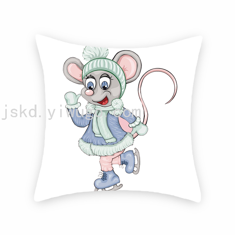 Cartoon Cartoon Mouse Digital Printed Pillowcase Sofa Living Room Pillows Bedroom Bedside Backrest Back Seat Cushion Cartoon Cartoon Mouse Digital Printed Pillowcase Sofa Living Room Pillows Bedroom Bedside Backrest Back Seat Cushion