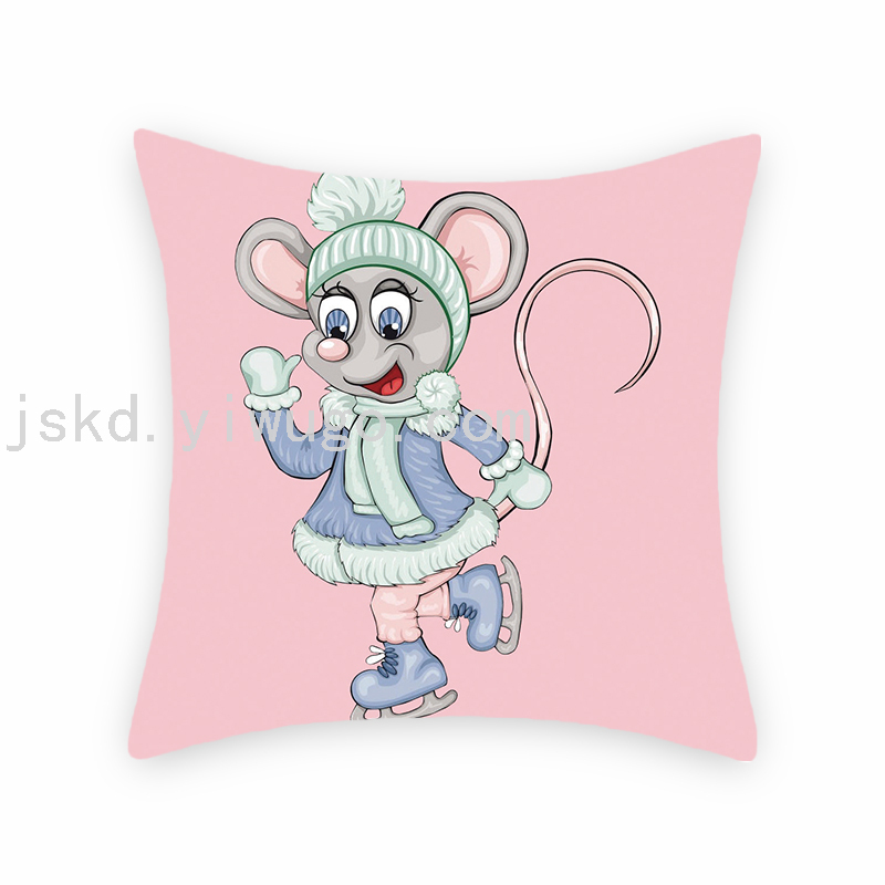 Cartoon Cartoon Mouse Digital Printed Pillowcase Sofa Living Room Pillows Bedroom Bedside Backrest Back Seat Cushion Cartoon Cartoon Mouse Digital Printed Pillowcase Sofa Living Room Pillows Bedroom Bedside Backrest Back Seat Cushion