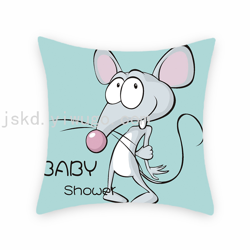 Cartoon Cartoon Mouse Digital Printed Pillowcase Sofa Living Room Pillows Bedroom Bedside Backrest Back Seat Cushion Cartoon Cartoon Mouse Digital Printed Pillowcase Sofa Living Room Pillows Bedroom Bedside Backrest Back Seat Cushion