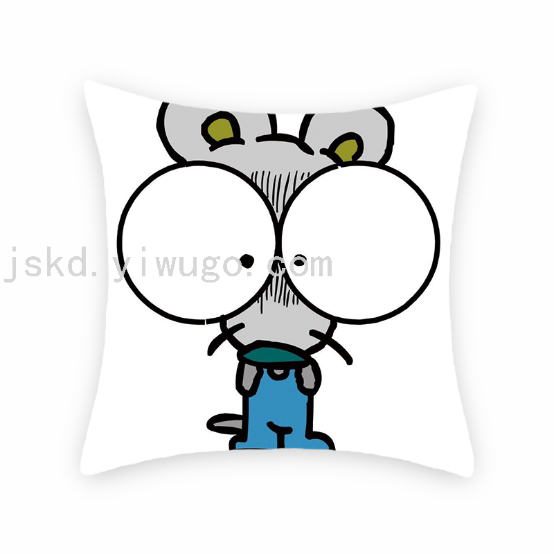Cartoon Cartoon Mouse Digital Printed Pillowcase Sofa Living Room Pillows Bedroom Bedside Backrest Back Seat Cushion Cartoon Cartoon Mouse Digital Printed Pillowcase Sofa Living Room Pillows Bedroom Bedside Backrest Back Seat Cushion