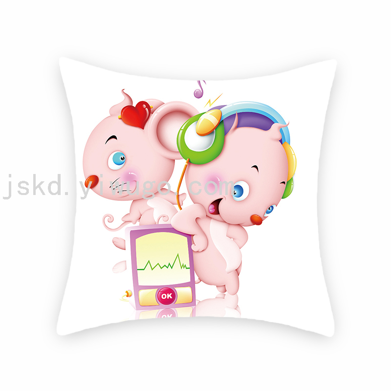 Cartoon Cartoon Mouse Digital Printed Pillowcase Sofa Living Room Pillows Bedroom Bedside Backrest Back Seat Cushion Cartoon Cartoon Mouse Digital Printed Pillowcase Sofa Living Room Pillows Bedroom Bedside Backrest Back Seat Cushion