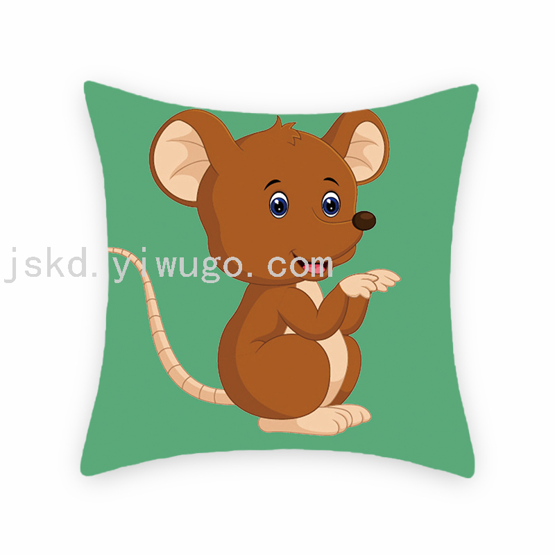 Cartoon Cartoon Mouse Digital Printed Pillowcase Sofa Living Room Pillows Bedroom Bedside Backrest Back Seat Cushion Cartoon Cartoon Mouse Digital Printed Pillowcase Sofa Living Room Pillows Bedroom Bedside Backrest Back Seat Cushion