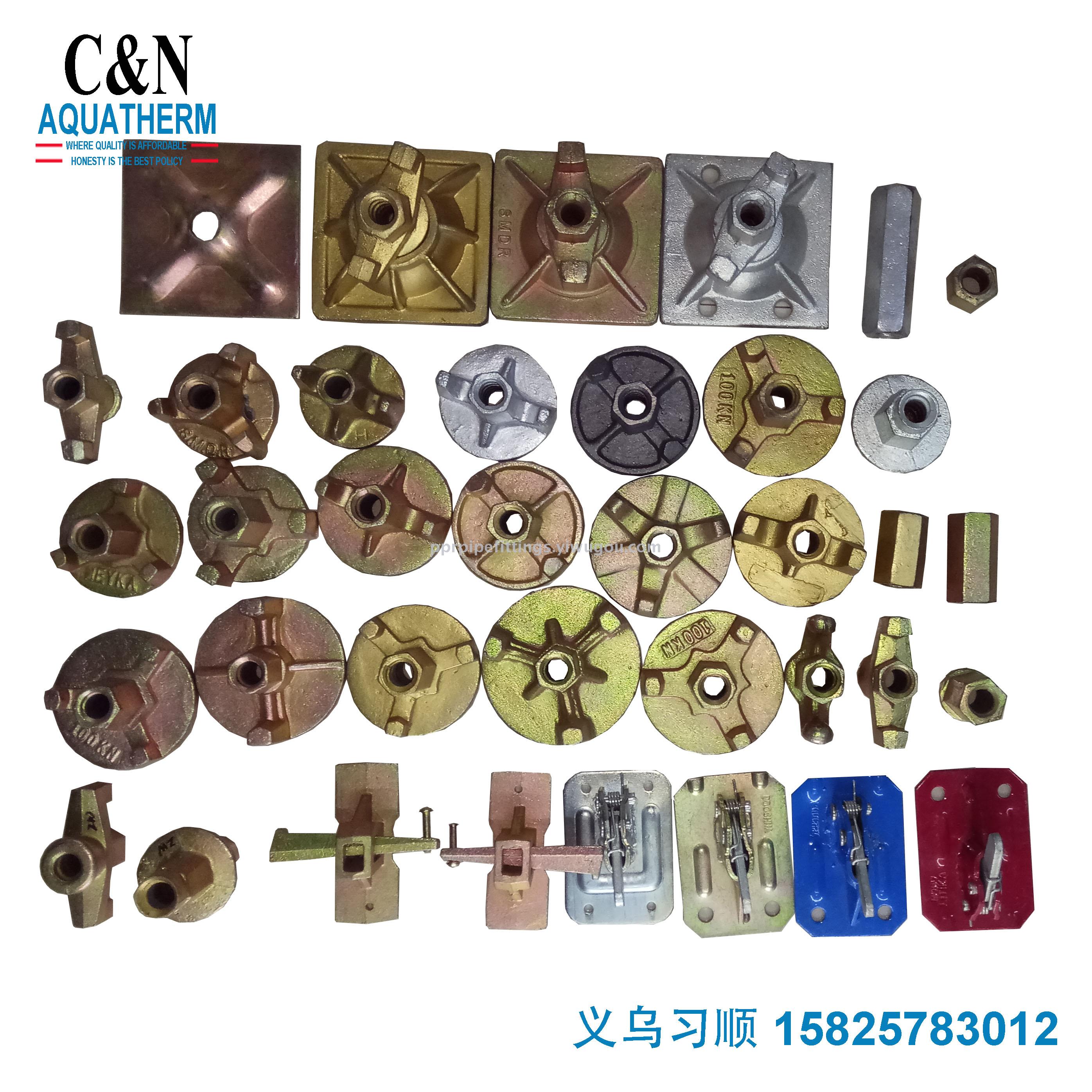 Wall screw nut screw disc type nut embedded bolt bracket