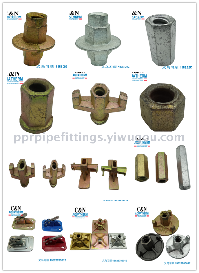 Wall screw nut screw disc type nut embedded bolt bracket
