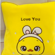 Pillow and Quilt Dual-Use Office Siesta Pillow Coral Fleece Blanket Three-in-One Back Seat Cushion Pillow Airable Cover