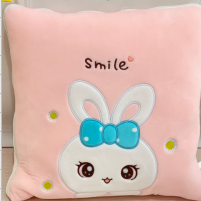 Pillow and Quilt Dual-Use Office Siesta Pillow Coral Fleece Blanket Three-in-One Back Seat Cushion Pillow Airable Cover