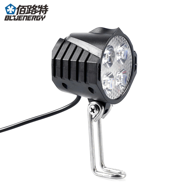 36v48v Electric Mountain Bike with Horn Super Bright Head Two-in-One Car Front Spotlight Accessories Cycling Fixture