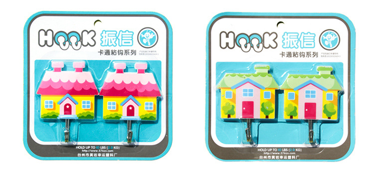 Cartoon strong load-bearing adhesive hook creative hook kitchen bathroom door back wall door ceramic tile adhesive hook