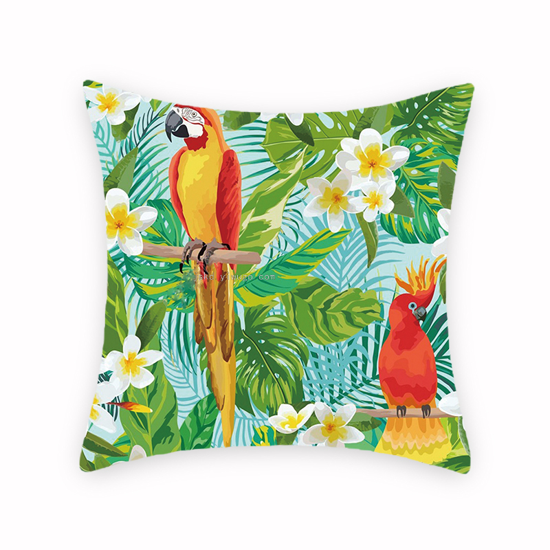 Tropical Plants Kyorochan Series Digital Printing Pillow Foreign Trade New Style Amazon Back Seat Cushion Graphic Customization Tropical Plants Kyorochan Series Digital Printing Pillow Foreign Trade New Style Amazon Back Seat Cushion Graphic Customization
