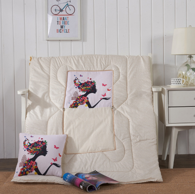 Cartoon Linen Style Pillow Blanket Multifunctional Back Seat Cushion Quilt Office Linen Airable Cover Wholesale Cartoon Linen Style Pillow Blanket Multifunctional Back Seat Cushion Quilt Office Linen Airable Cover Wholesale