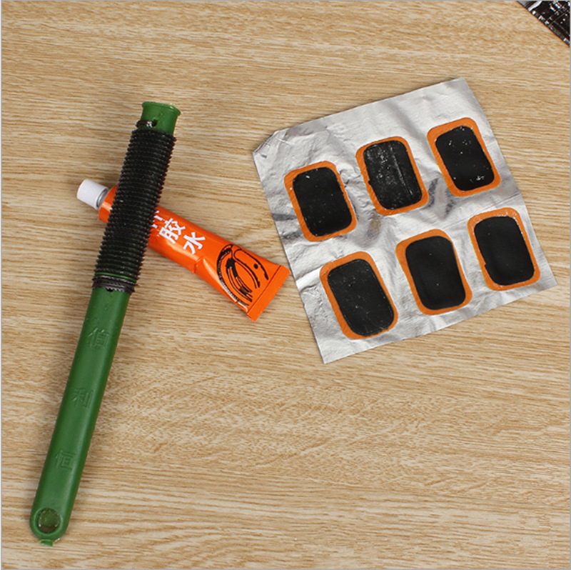 Bicycle Repair Tire Repair Kit Tire Repair Wang Mu File Glue Set Household Tire Repair Kit Shoe Fix Glue