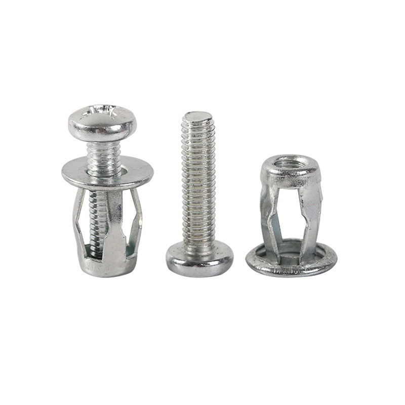 Petal Nut Expansion Lantern Nut Hollow Iron Sheet Plastic Plate Aluminum Plate Screw Expansion Screw Casing M5m6