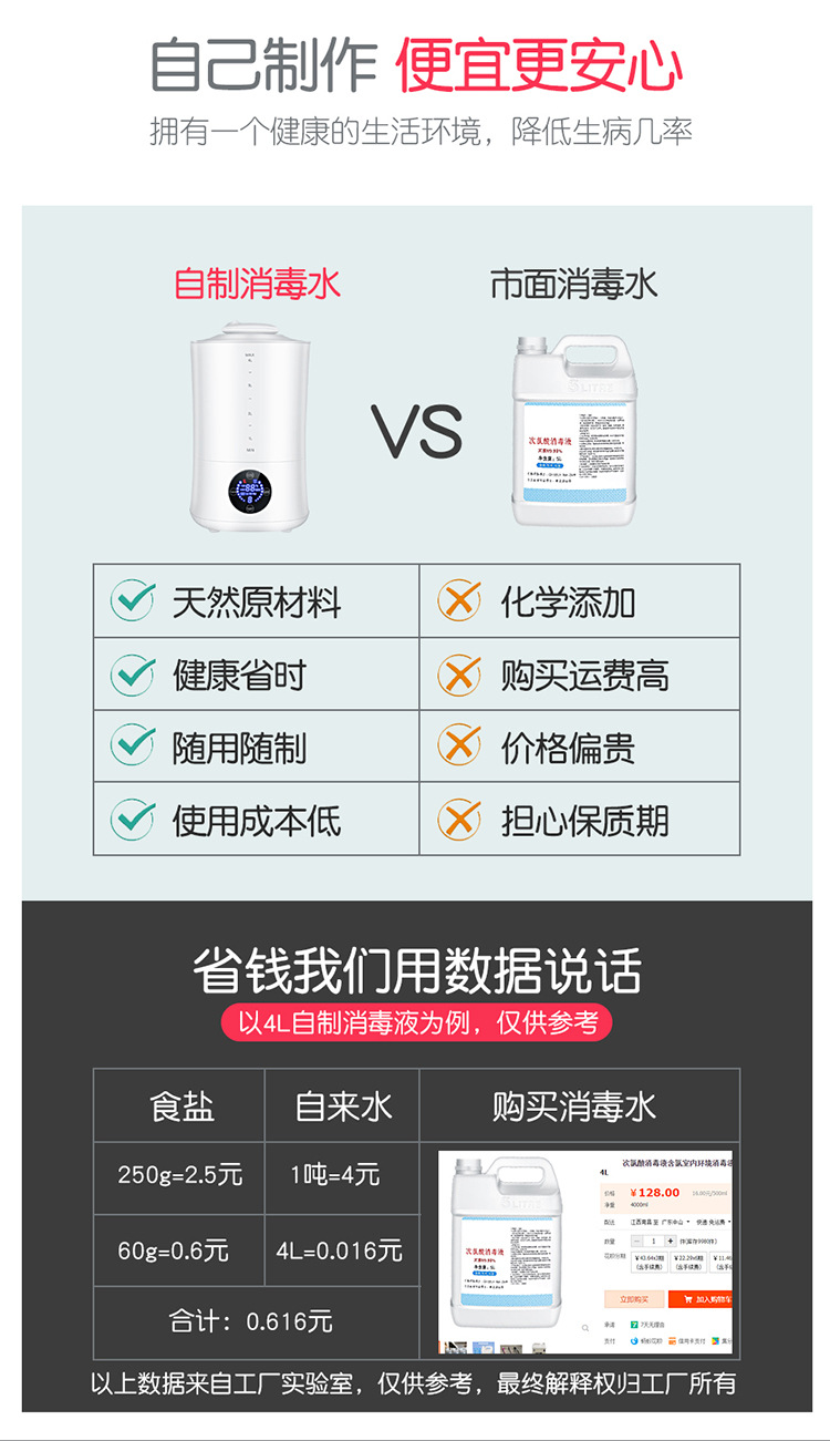 Disinfectant Manufacturing Machine Sodium Hypochlorite Generator Electrolysis of Water Spray Gun Atomization Household Fruit and Vegetable Degradation Factory Supply Disinfectant Manufacturing Machine Sodium Hypochlorite Generator Electrolysis of Water Spray Gun Atomization Household Fruit and Vegetable Degradation Factory Supply