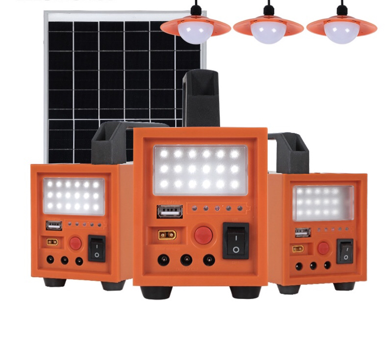 Solar Lamp Household Lithium Phosphate Light Source Small System 12v60w Power Generation Power Storage Generator Set Mobile Power Supply
