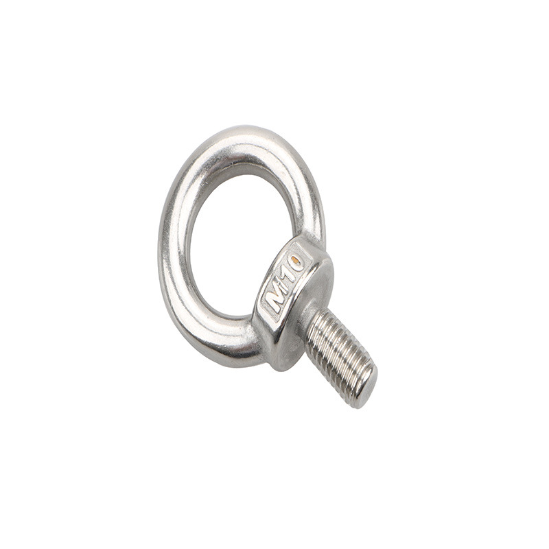 Factory Direct Supply 304 Stainless Steel Eye Bolt Ring Lifting Lifting Nut Screw Ring Screw