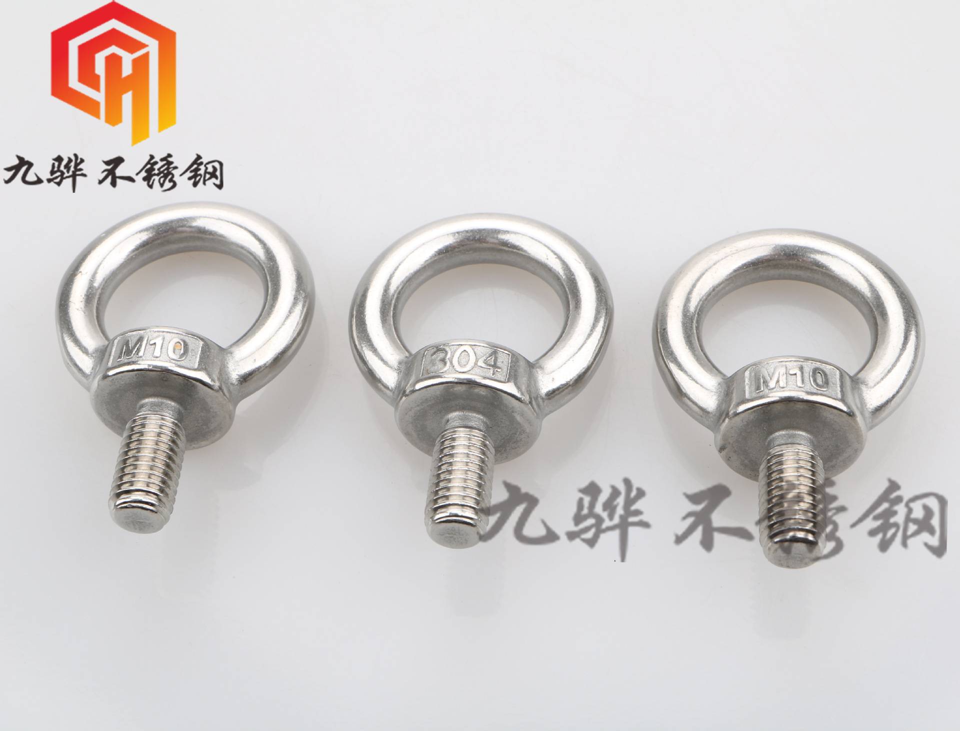 Factory Direct Supply 304 Stainless Steel Eye Bolt Ring Lifting Lifting Nut Screw Ring Screw