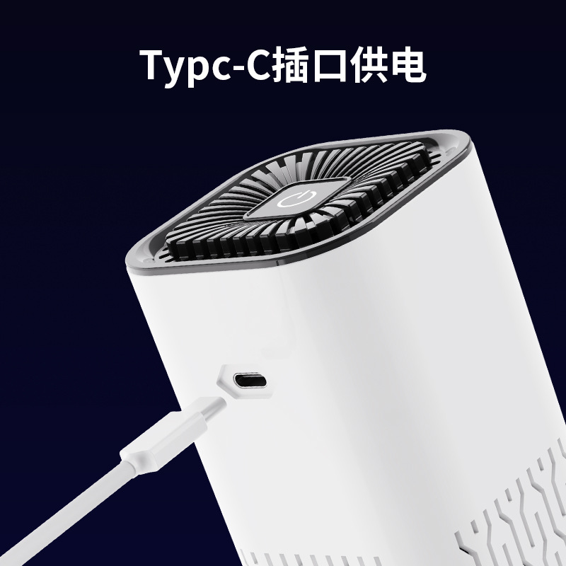 Car Air Purifier Negative Ion Generator Net Formaldehyde Deodorant Office Home Filter Portable Fragrance