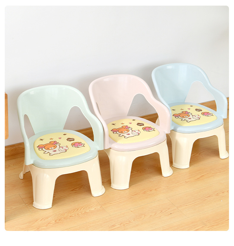 Creative Plastic Stool Shoes Changing Stool Thickened Non-Slip Bathroom Home Bench Acoustic Generator Cartoon Children&#039;s Stool Wholesale