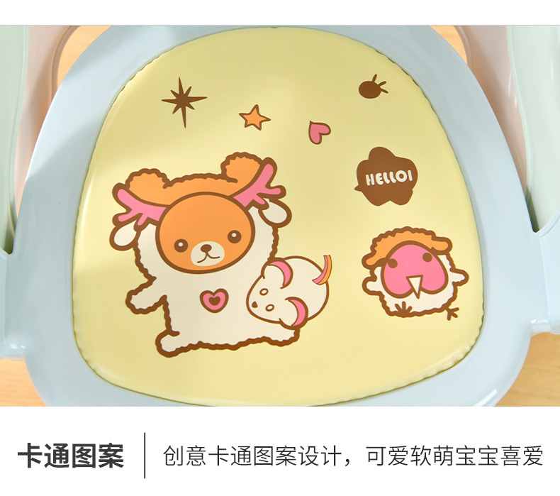 Creative Plastic Stool Shoes Changing Stool Thickened Non-Slip Bathroom Home Bench Acoustic Generator Cartoon Children's Stool Wholesale