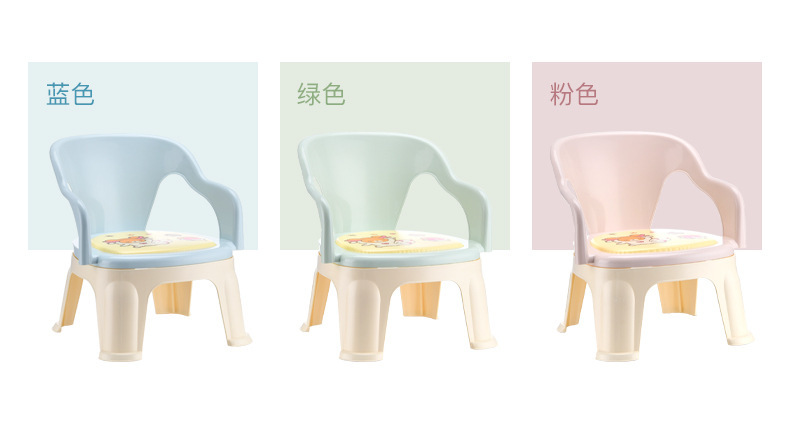Creative Plastic Stool Shoes Changing Stool Thickened Non-Slip Bathroom Home Bench Acoustic Generator Cartoon Children's Stool Wholesale