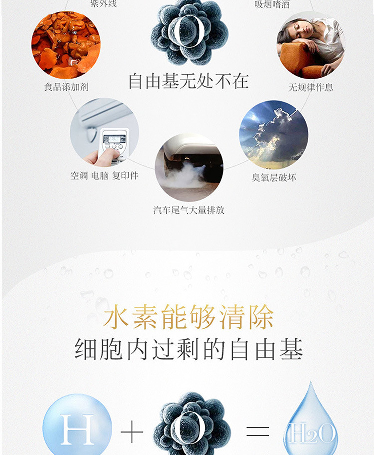 Rich Hydrogen Water Cup Plain Water Cup High Concentration Negative Ion Electrolytic Generator Portable Health Care