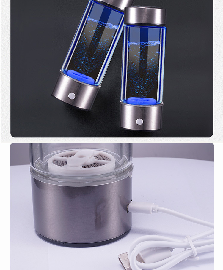 Rich Hydrogen Water Cup Plain Water Cup High Concentration Negative Ion Electrolytic Generator Portable Health Care