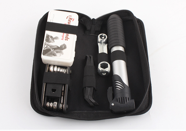 Bicycle Repair Kit Tire Repair Kit Tire Pump Repair Spanner Set Mountain Bike Combination Tool