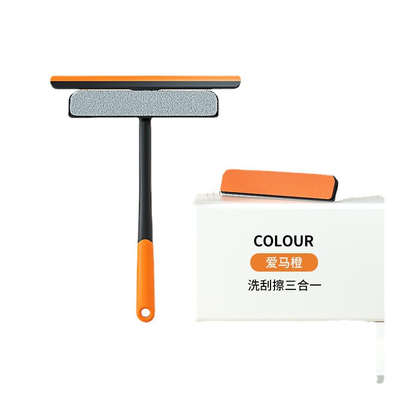 Three-in-One Multifunctional Car Window Shade Cleaning Appliance Free Removable Washable Cleaning Brush Window Window Cleaning Wiper Blade Household Tools