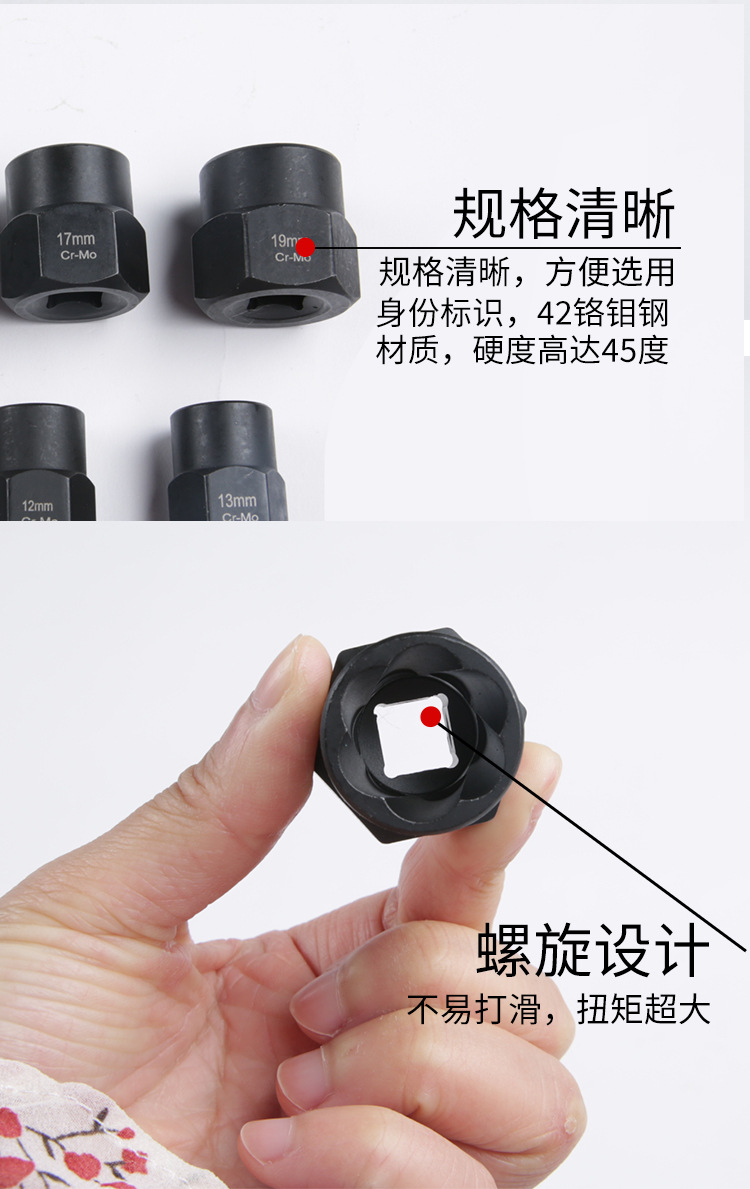 Household Combination Tools 11-Piece Damaged Nut Extractor Factory Batch Bolt Screw Nut Broken Wire Extractor Household Combination Tools 11-Piece Damaged Nut Extractor Factory Batch Bolt Screw Nut Broken Wire Extractor