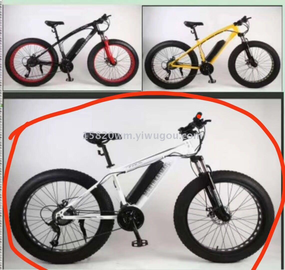 E-bike electric mountain bicycle snow fat tires battery motor E-bike electric mountain bicycle snow fat tires battery motor