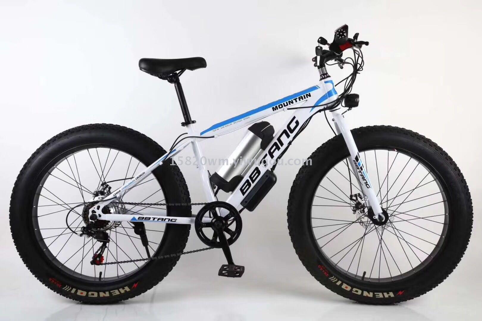 E-bike electric mountain bicycle snow fat tires battery motor E-bike electric mountain bicycle snow fat tires battery motor