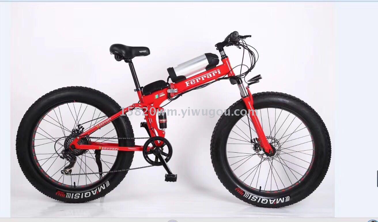 E-bike electric mountain bicycle snow fat tires battery motor E-bike electric mountain bicycle snow fat tires battery motor