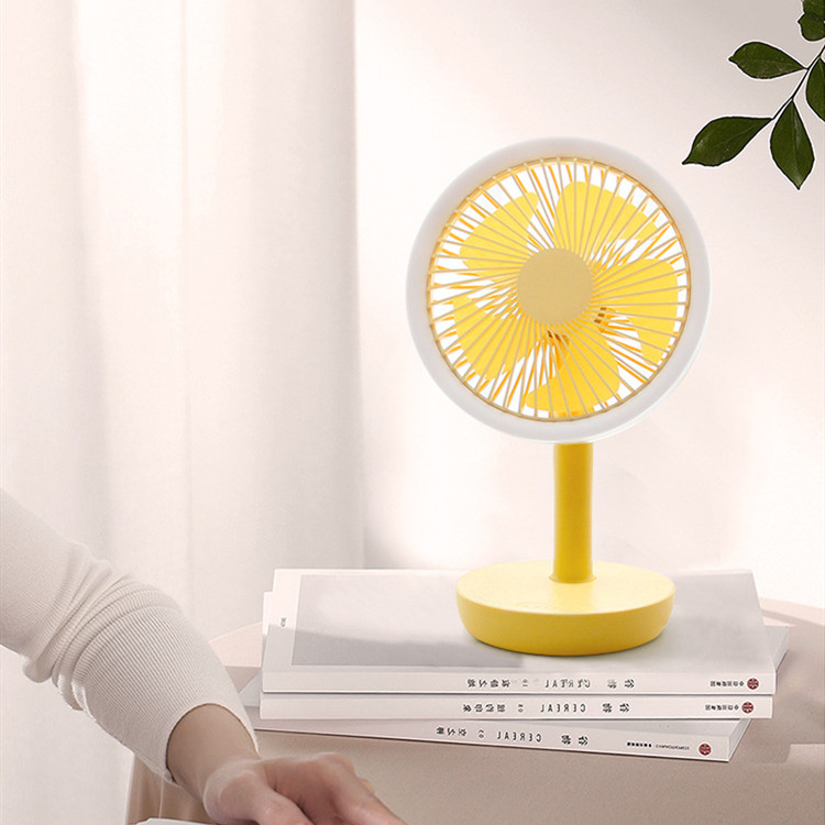 Zhongfu new minimalist Nordic wind 6 \&#034;contrast color lamp fan brushless motor three wind atmosphere small night light