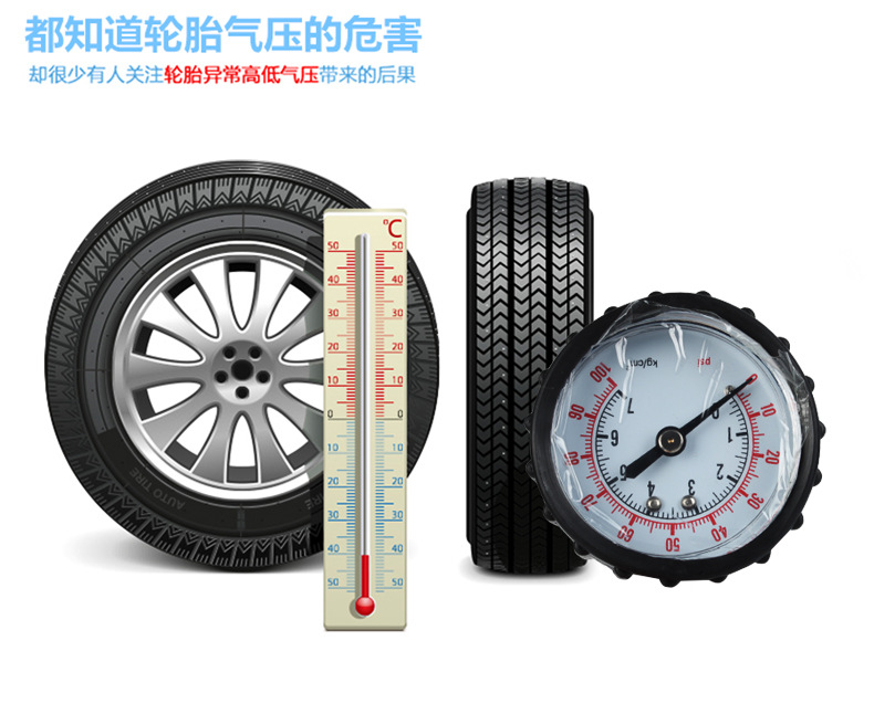 Foreign Trade Currently Available Car Tire Pressure Gauge Car Tire Pressure Gauge Tire Tire Pressure Detection Gauge