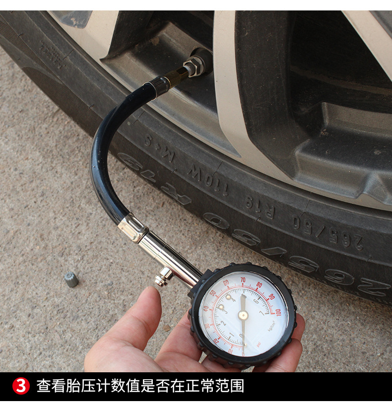 Foreign Trade Currently Available Car Tire Pressure Gauge Car Tire Pressure Gauge Tire Tire Pressure Detection Gauge