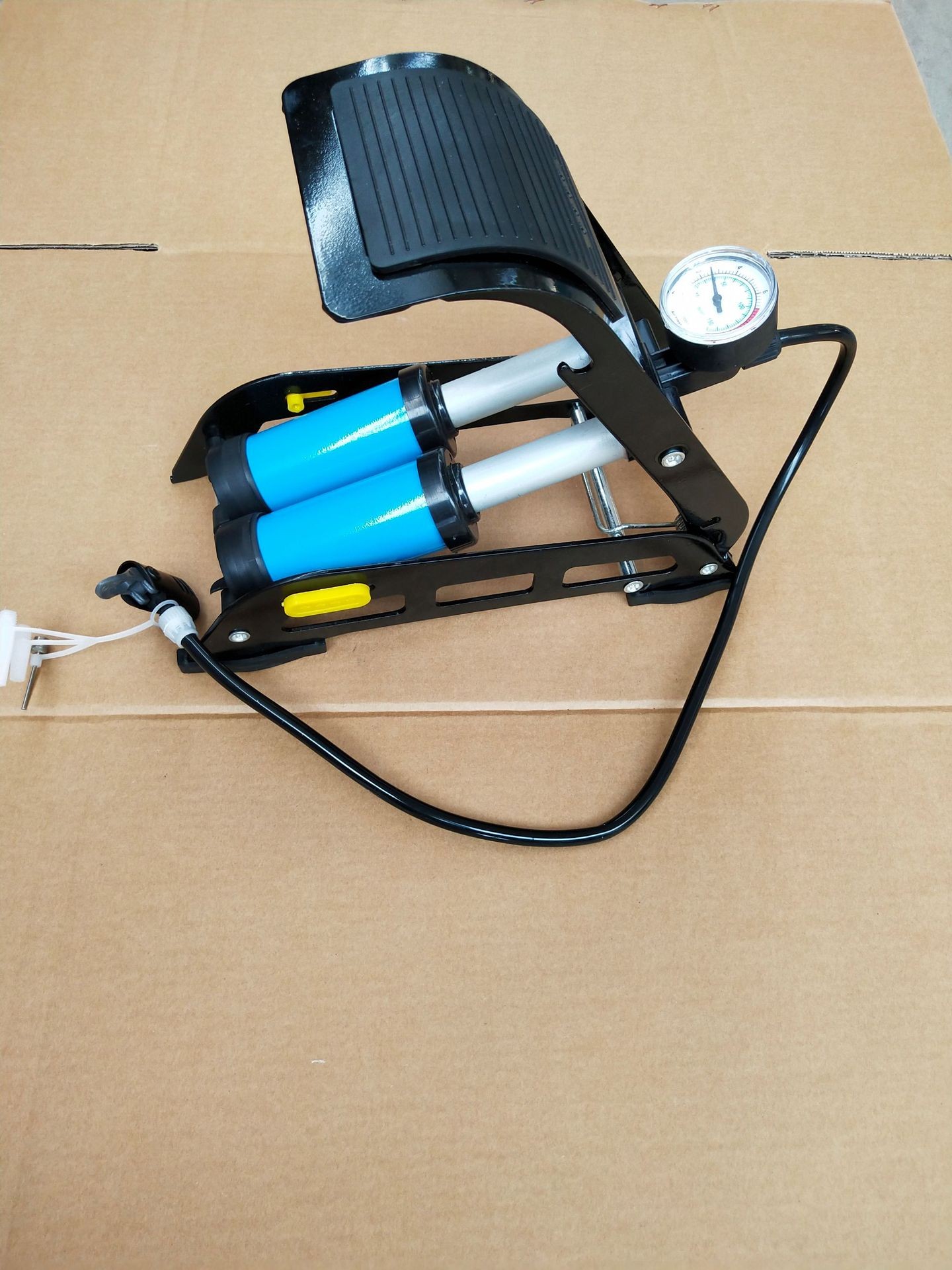 Car Foot Double Cylinder Pressure Gauge Tire Pump